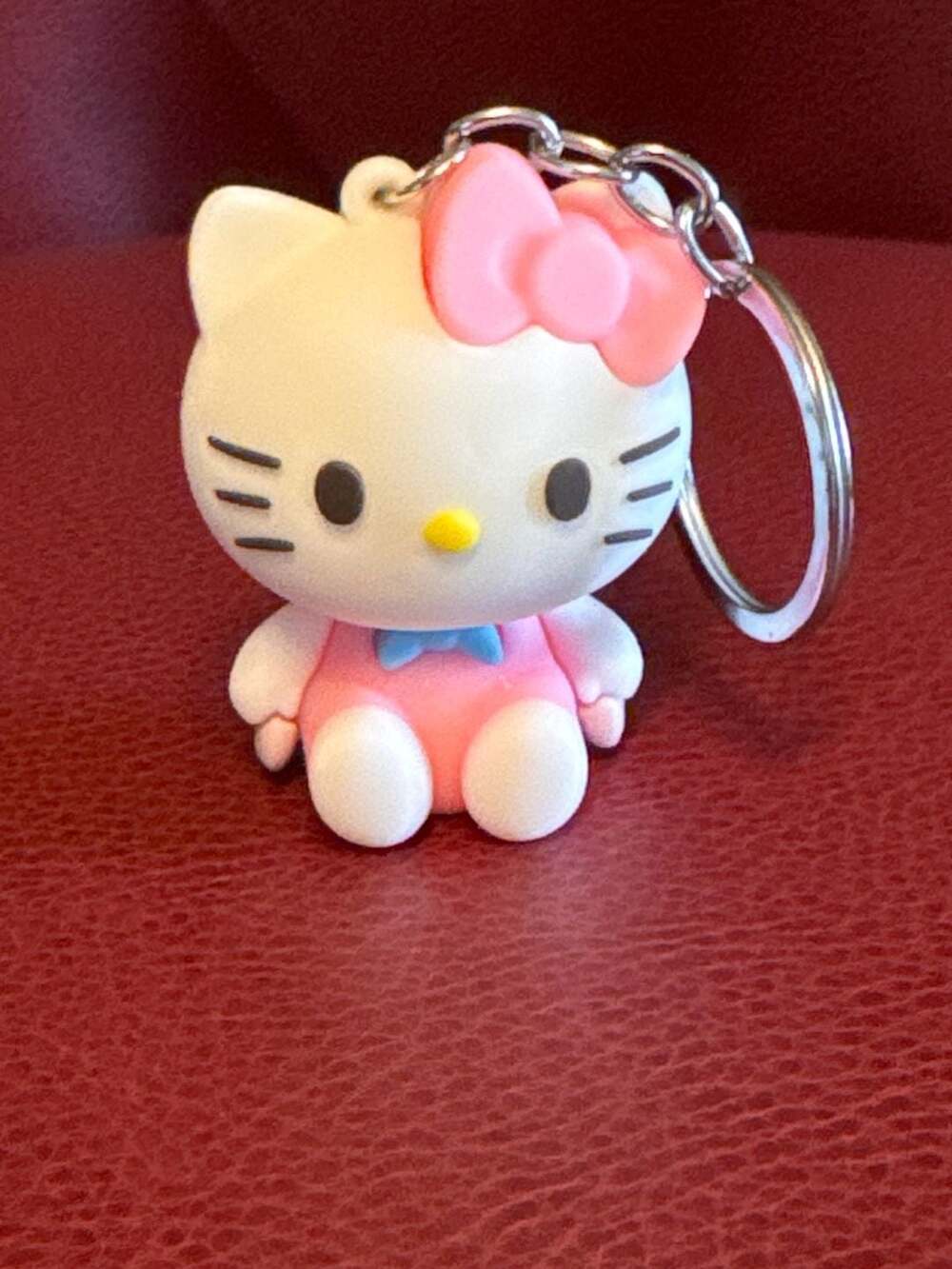 Sanrio Hello Kitty Pink Dress Figural 3D Keychain Bag Charm